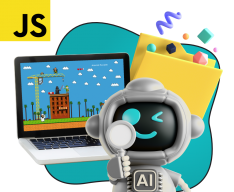 Язык программирования JavaScript + AI. Проектное обучение + геймификация + AI-помощники - КИБЕРшкола программирования для детей, компьютерные курсы для школьников, начинающих и подростков - KIBERone г. Химки