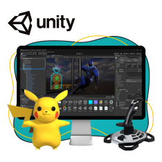Мир игр на Unity 2D на популярном движке + AI-помощники - КИБЕРшкола программирования для детей, компьютерные курсы для школьников, начинающих и подростков - KIBERone г. Химки